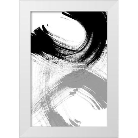 Reveal II White Modern Wood Framed Art Print by Chandler, Sharon