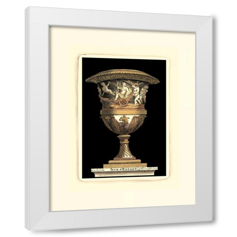 Renaissance Vase III White Modern Wood Framed Art Print by Vision Studio