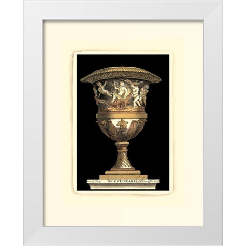 Renaissance Vase III White Modern Wood Framed Art Print by Vision Studio