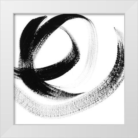 Follow Me IV White Modern Wood Framed Art Print by Chandler, Sharon