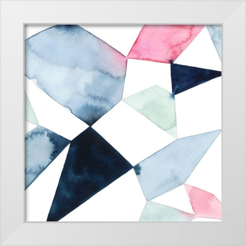 Geo Gems II White Modern Wood Framed Art Print by Popp, Grace