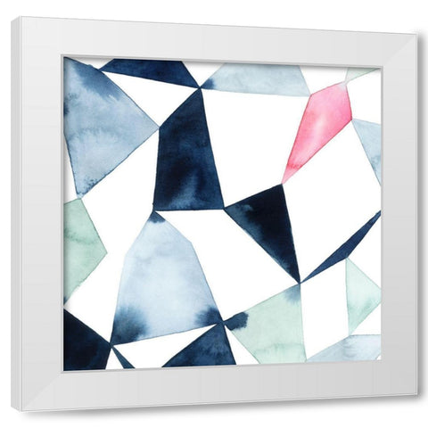 Geo Gems III White Modern Wood Framed Art Print by Popp, Grace