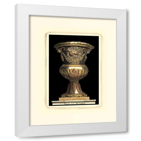 Renaissance Vase IV White Modern Wood Framed Art Print by Vision Studio