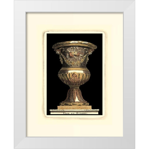 Renaissance Vase IV White Modern Wood Framed Art Print by Vision Studio