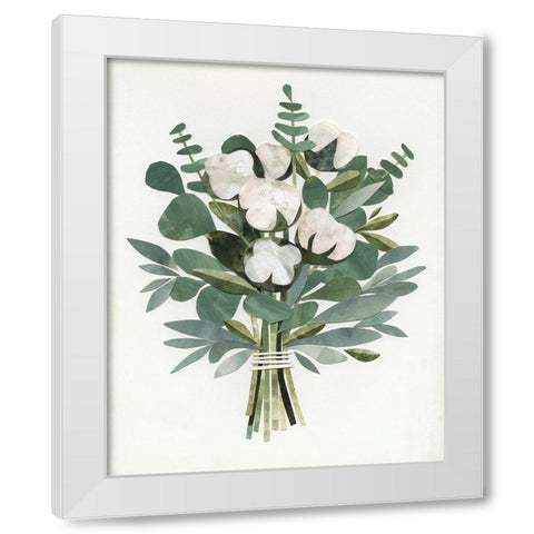 Cut Paper Bouquet III White Modern Wood Framed Art Print by Borges, Victoria