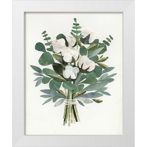 Cut Paper Bouquet III White Modern Wood Framed Art Print by Borges, Victoria