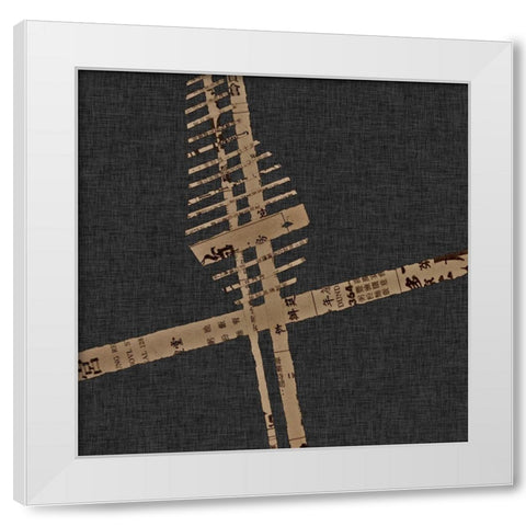 Kozo II White Modern Wood Framed Art Print by Perkins, Greg