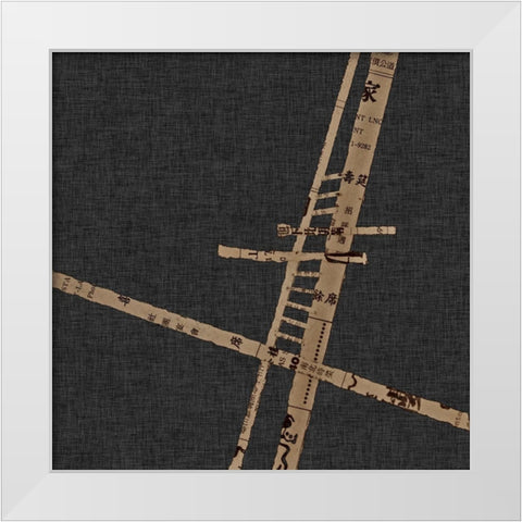 Kozo III White Modern Wood Framed Art Print by Perkins, Greg