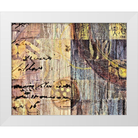 Of the World III White Modern Wood Framed Art Print by Perkins, Greg