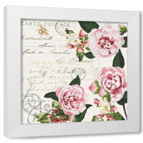 Ephemeral Roses II White Modern Wood Framed Art Print by Miller, Dianne