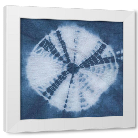 Indigo Sphere II White Modern Wood Framed Art Print by Zarris, Chariklia