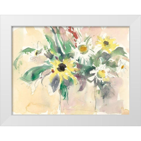 Garden Inspiration I White Modern Wood Framed Art Print by Dixon, Samuel
