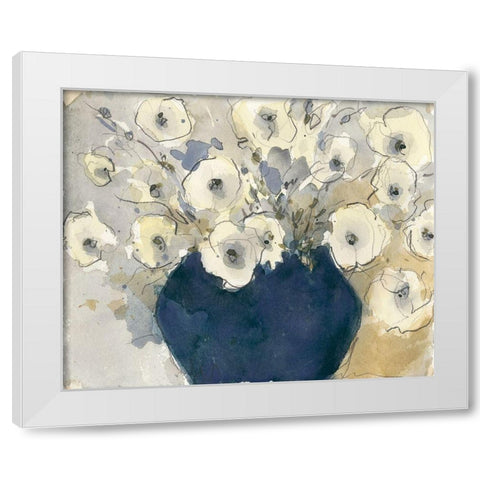 White Blossom Study II White Modern Wood Framed Art Print by Dixon, Samuel