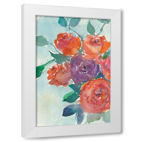 Rose Appeal I White Modern Wood Framed Art Print by Dixon, Samuel