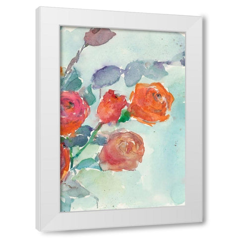 Rose Appeal II White Modern Wood Framed Art Print by Dixon, Samuel