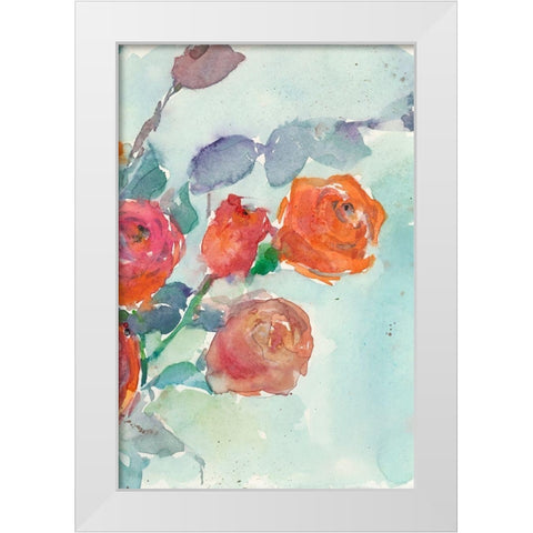 Rose Appeal II White Modern Wood Framed Art Print by Dixon, Samuel