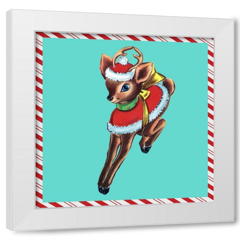 1955 Christmas III White Modern Wood Framed Art Print by Ludwig, Alicia