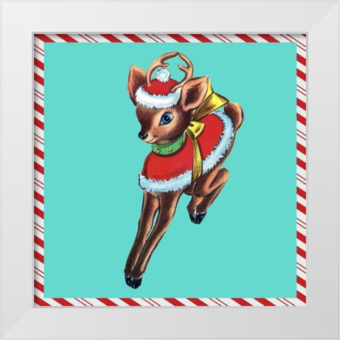 1955 Christmas III White Modern Wood Framed Art Print by Ludwig, Alicia