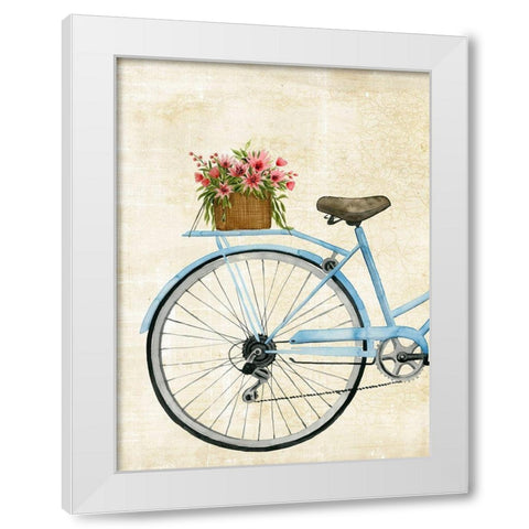 Courier Fleur I White Modern Wood Framed Art Print by Popp, Grace