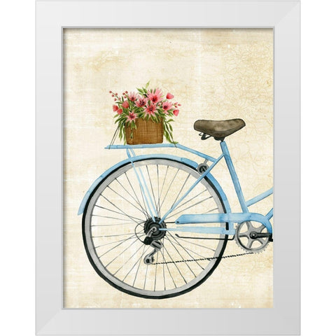Courier Fleur I White Modern Wood Framed Art Print by Popp, Grace