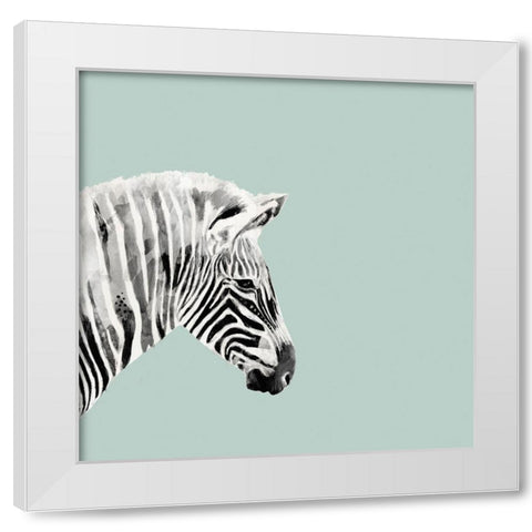 Pop Safari I White Modern Wood Framed Art Print by Borges, Victoria