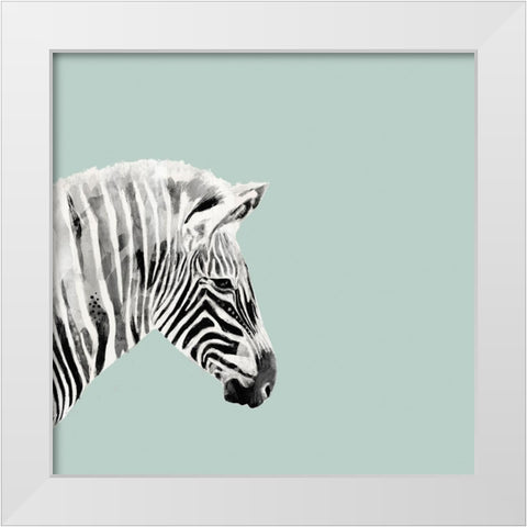 Pop Safari I White Modern Wood Framed Art Print by Borges, Victoria