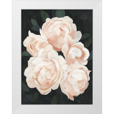 Nighttime Flora II White Modern Wood Framed Art Print by Scarvey, Emma