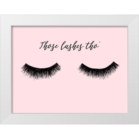 Lash Chat II White Modern Wood Framed Art Print by Ludwig, Alicia