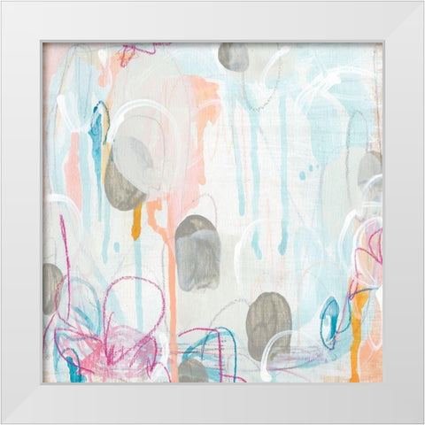 Interior Orbit II White Modern Wood Framed Art Print by Vess, June Erica
