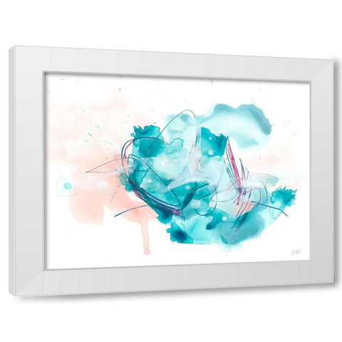 Pileus II White Modern Wood Framed Art Print by Vess, June Erica