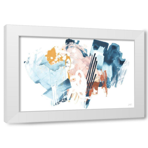 Composite Signal I White Modern Wood Framed Art Print by Vess, June Erica
