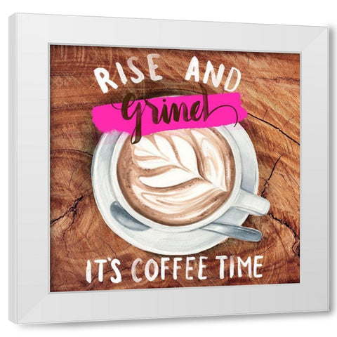 Rise and Grind II White Modern Wood Framed Art Print by Parker, Jennifer Paxton
