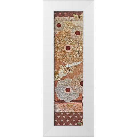 Lace Flower II White Modern Wood Framed Art Print by Perkins, Greg