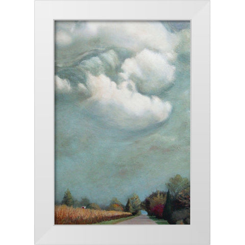 Beach Lane Wainscott Beach White Modern Wood Framed Art Print by Romm, Steven