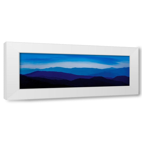 Misty Mountains IV White Modern Wood Framed Art Print by McLoughlin, James