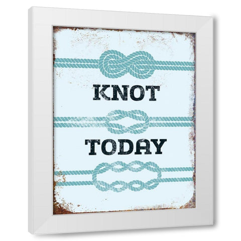 Punny Nautical I White Modern Wood Framed Art Print by Brando, J.J.
