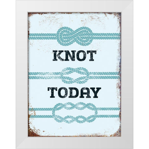 Punny Nautical I White Modern Wood Framed Art Print by Brando, J.J.
