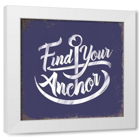 Punny Nautical IV White Modern Wood Framed Art Print by Brando, J.J.