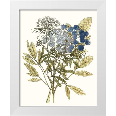 Lacy Leaves I White Modern Wood Framed Art Print by Unknown