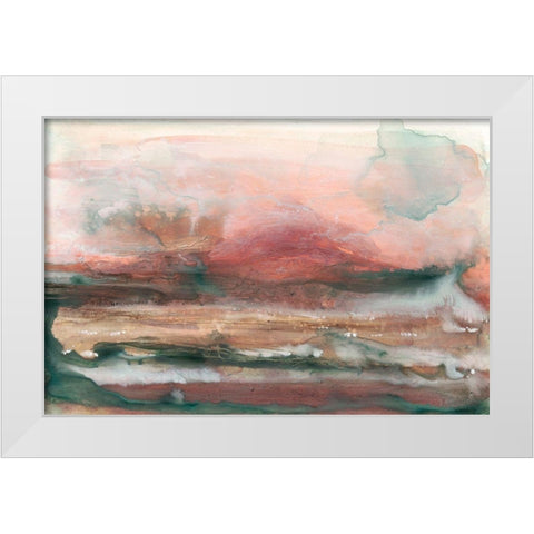Lost Horizon I White Modern Wood Framed Art Print by Stramel, Renee W.