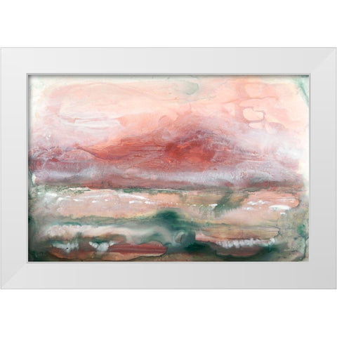 Lost Horizon II White Modern Wood Framed Art Print by Stramel, Renee W.