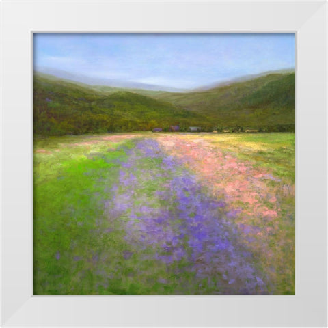 Flowers of Half Moon Bay I White Modern Wood Framed Art Print by Finch, Sheila