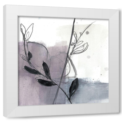 Blush Flower Splash VII White Modern Wood Framed Art Print by Goldberger, Jennifer