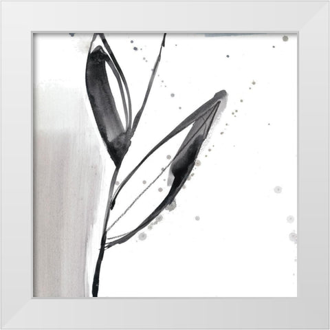 Blush Flower Splash IX White Modern Wood Framed Art Print by Goldberger, Jennifer