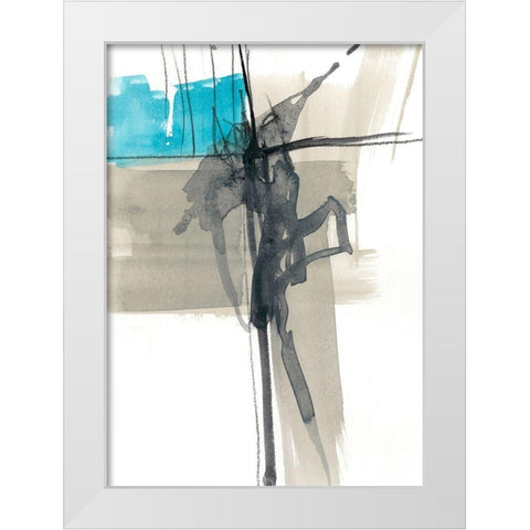 Kinetic Grid I White Modern Wood Framed Art Print by Goldberger, Jennifer