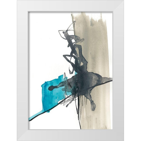 Kinetic Grid III White Modern Wood Framed Art Print by Goldberger, Jennifer