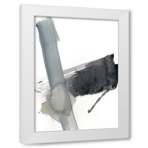 Kinetic Grid IV White Modern Wood Framed Art Print by Goldberger, Jennifer