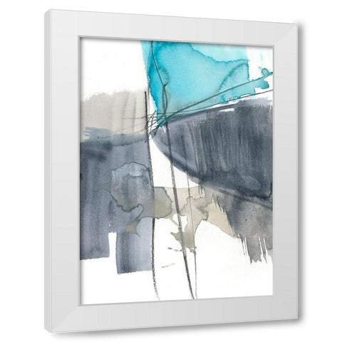 Kinetic Grid VI White Modern Wood Framed Art Print by Goldberger, Jennifer