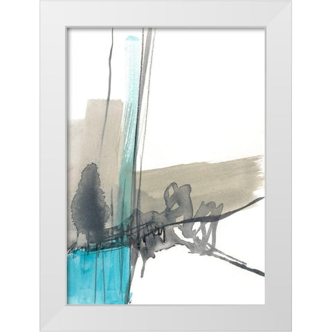 Kinetic Grid IX White Modern Wood Framed Art Print by Goldberger, Jennifer