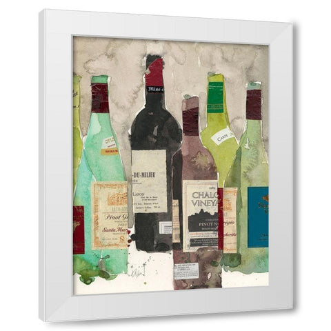 Red or White I White Modern Wood Framed Art Print by Dixon, Samuel